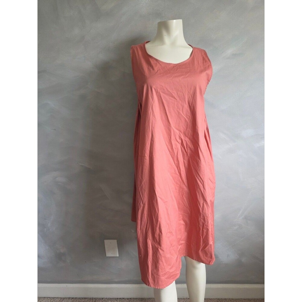 Prologue Women Pink Salmon A-line Sheath Dress Sz XL New With Tag Cotton
